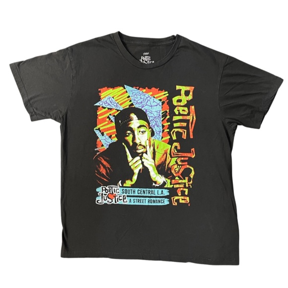Tupac Poetic Justice Short Sleeve Tee - Picture 1 of 4